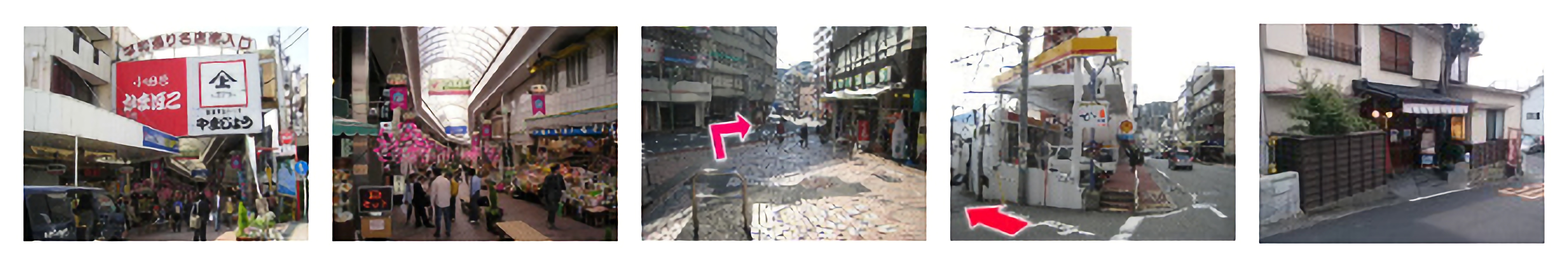 熱海駅より当店まで　徒歩での平和通りルート